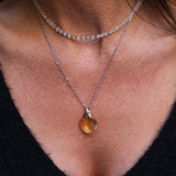Pendentif Goutte Citrine