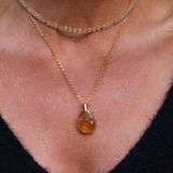Pendentif Goutte Citrine