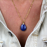 Pendentif Goutte Lapis-Lazuli