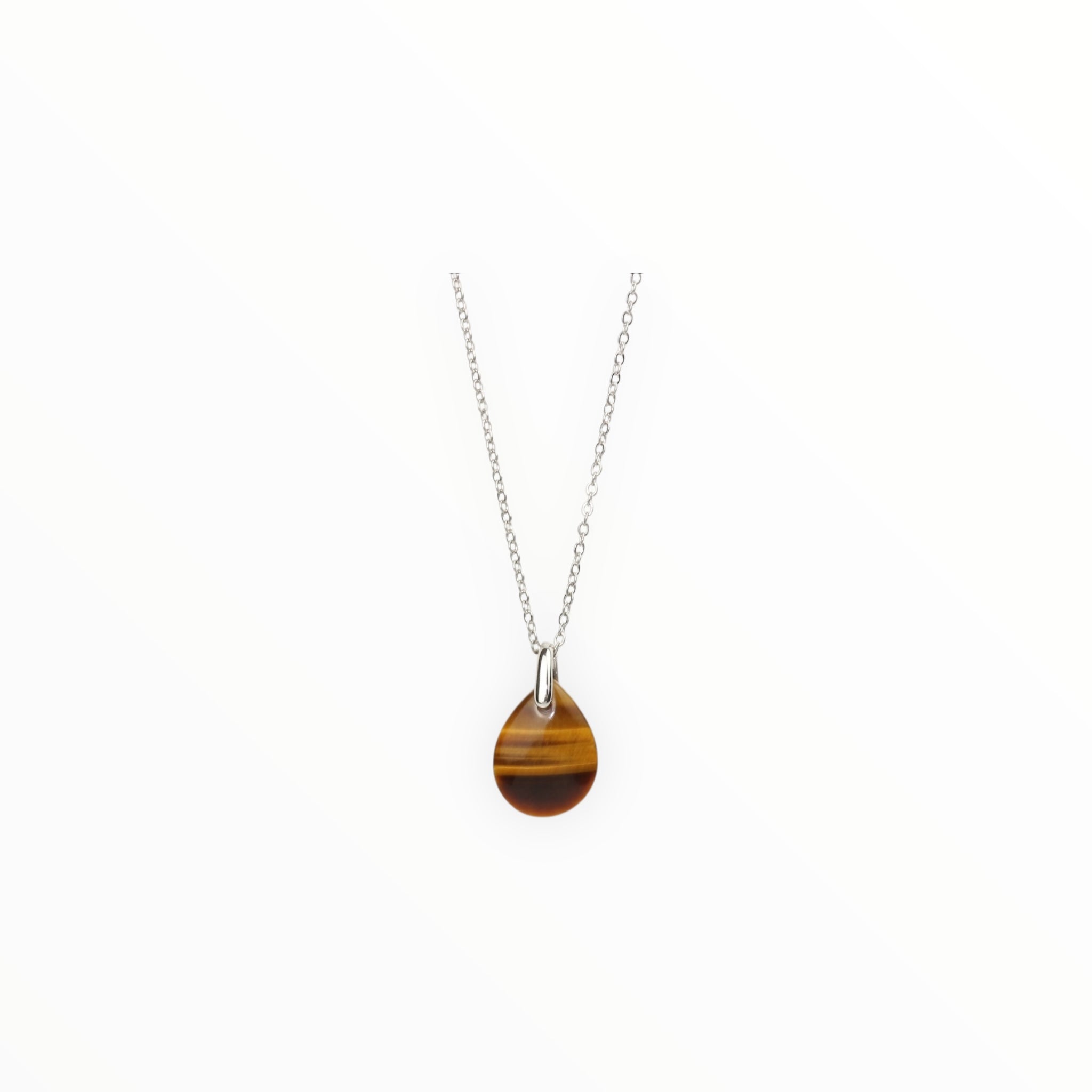 Pendentif Goutte Oeil de Tigre