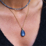 Pendentif Goutte Cyanite