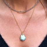 Pendentif Goutte Labradorite