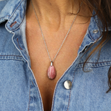 Pendentif Goutte Rhodochrosite